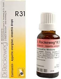Dr. Reckeweg R31 Energizes the appetite, Increases blood Supply, Strenghens the Liver Drops 22ml